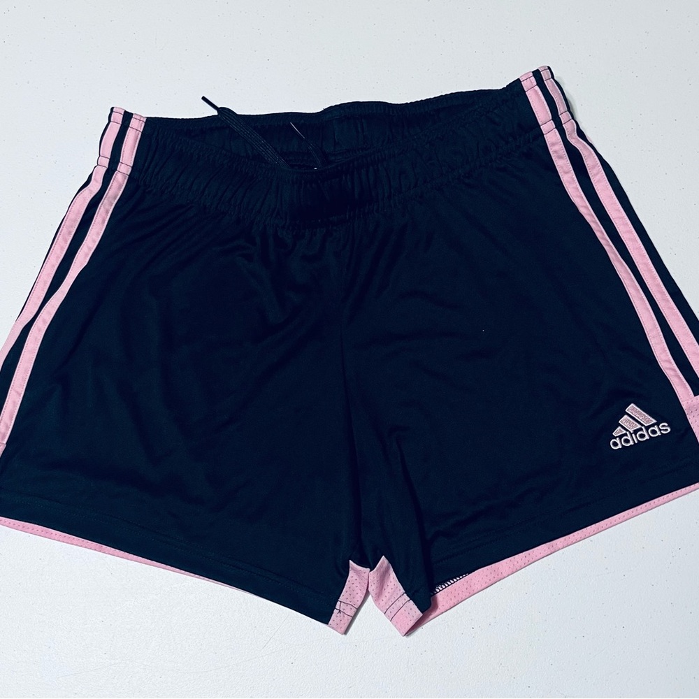 Adidas Women's Aeroready Shorts. Black and Pink